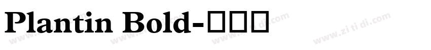 Plantin Bold字体转换